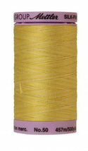 Silk-Finish Canary Yellow 50wt 500M Variegated Cotton Thread