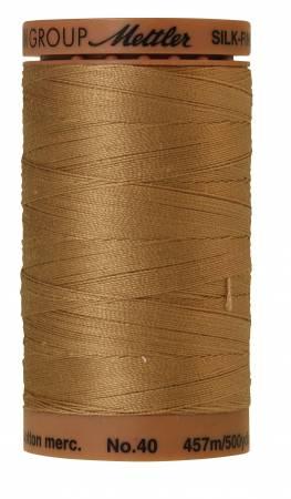 Silk-Finish Caramel Cream 40wt 500M Solid Cotton Thread