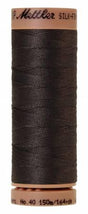 Silk-Finish Charcoal 40wt 150M Solid Cotton Thread