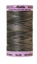 Silk-Finish Charcoal 50wt 500M Variegated Cotton Thread