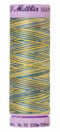 Silk-Finish China Blue 50wt 100M Variegated Cotton Thread