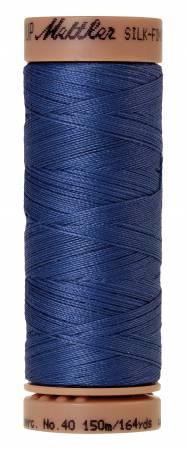 Silk-Finish Cobalt Blue 40wt 150M Solid Cotton Thread