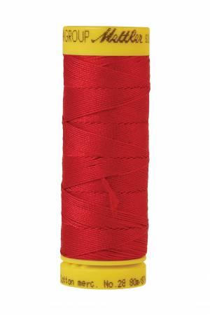 Silk-Finish Country Red 28wt 87YD Solid Cotton Thread