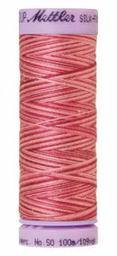 Silk-Finish Cranberry Crush 50wt 100M Variegated Cotton Thread