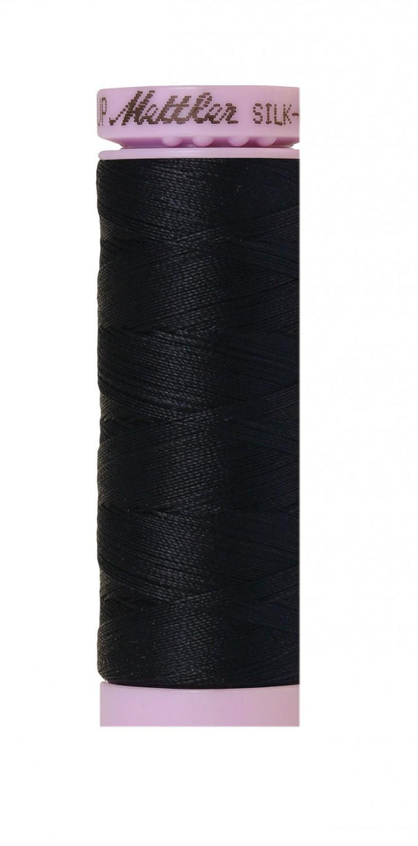 Silk-Finish Darkest Blue 50wt 150M Solid Cotton Thread