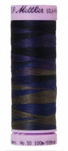 Silk-Finish Deep Night 50wt 100M Variegated Cotton Thread