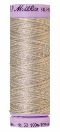 Silk-Finish Dove Gray 50wt 100M Variegated Cotton Thread