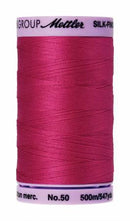 Silk-Finish Fuschia50wt 500M Solid Cotton Thread