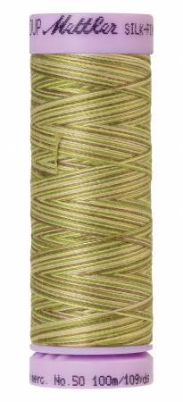 Silk-Finish Green Tea 50wt 100M Variegated Cotton Thread