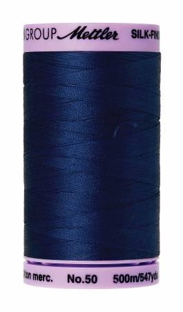 Silk-Finish Imperial Blue50wt 500M Solid Cotton Thread