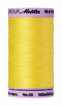 Silk-Finish Lemon Zest50wt 500M Solid Cotton Thread