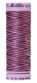 Silk-Finish Lilac Bouquet 50wt 100M Variegated Cotton Thread