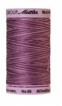 Silk-Finish Lilac Bouquet 50wt 500M Variegated Cotton Thread