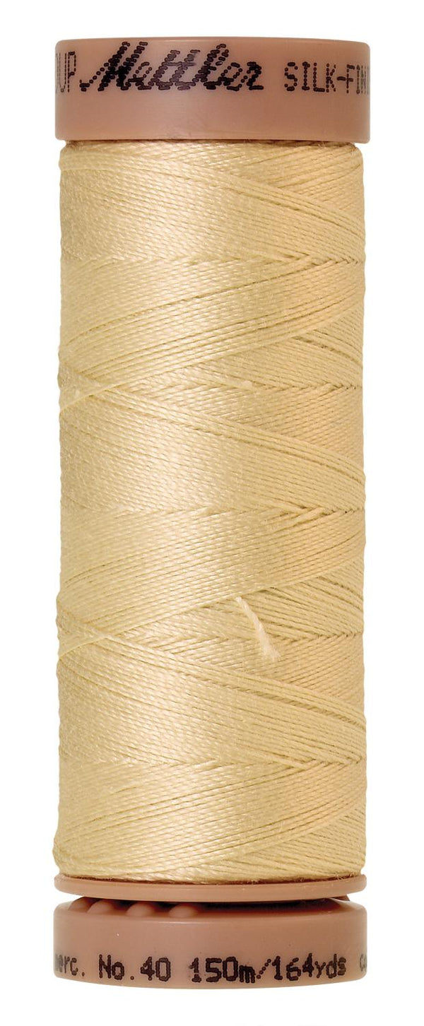 Silk-Finish Lime Blossom 40wt 150M Solid Cotton Thread