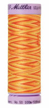 Silk-Finish Orange Ana 50wt 100M Variegated Cotton Thread