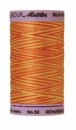 Silk-Finish Orange Ana 50wt 500M Variegated Cotton Thread