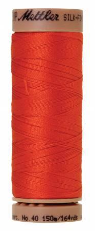 Silk-Finish Paprika 40wt 150M Solid Cotton Thread