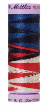 Silk-Finish Patriotic 50wt 100M Variegated Cotton Thread