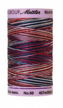 Silk-Finish Patriotic 50wt 500M Variegated Cotton Thread