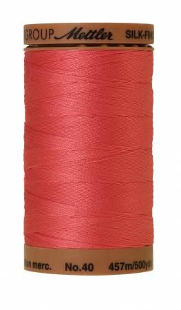 Silk-Finish Persimmon 40wt 500M Solid Cotton Thread