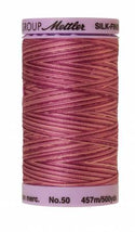 Silk-Finish Pink Flox 50wt 500M Variegated Cotton Thread
