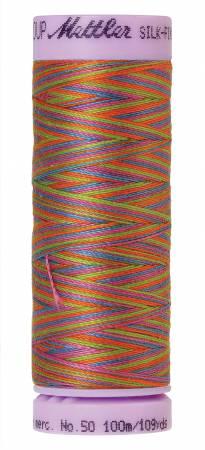 Silk-Finish Preppy Bright 50wt 100M Variegated Cotton Thread