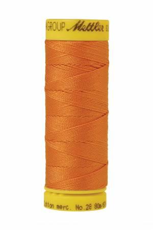 Silk-Finish Pumpkin 28wt 87YD Solid Cotton Thread