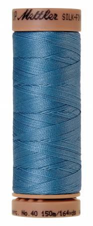 Silk-Finish Reef Blue 40wt 150M Solid Cotton Thread