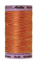 Silk-Finish Rust Ombre 50wt 500M Variegated Cotton Thread
