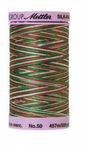 Silk-Finish Seasons Greetings 50wt 500M Variegated Cotton Thread
