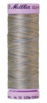 Silk-Finish Silvery Blues 50wt 100M Variegated Cotton Thread