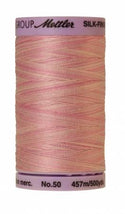Silk-Finish So soft Pink 50wt 500M Variegated Cotton Thread