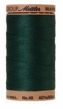Silk-Finish Swamp 40wt 500M Solid Cotton Thread
