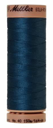 Silk-Finish Tartan Blue 40wt 150M Solid Cotton Thread