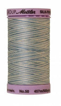 Silk-Finish Tranquil Blue 50wt 500M Variegated Cotton Thread