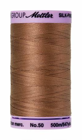 Silk-Finish Walnut50wt 500M Solid Cotton Thread