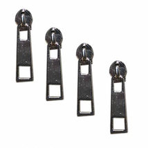 Silver Zipper Pulls, Pack of 4 PUL-SLV