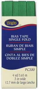 Single Fold Bias Tape Emerald- Wrights 117200044