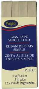 Single Fold Bias Tape Khaki- Wrights 117200097