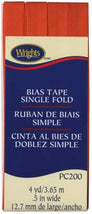 Single Fold Bias Tape Orange