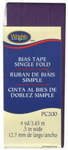 Single Fold Bias Tape Plum- Wrights 117200572