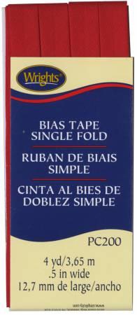 Single Fold Bias Tape Scarlet- Wrights 117200076