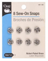 Snap Sew-On Size 1 Nickel 80-1-65