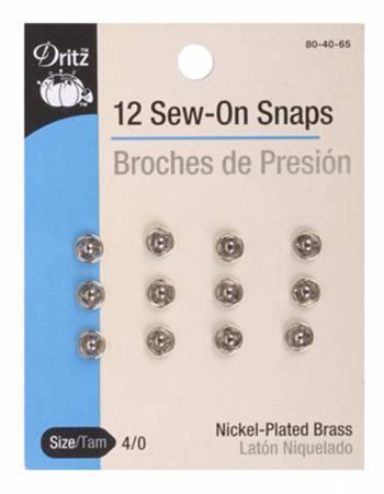 Snap Sew-On Size 4/0 Nickel 80-4-0-65