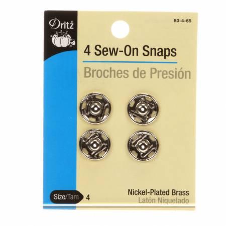 Snap Sew-On Size 4 Nickel 80-4-65