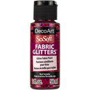 SoSoft Fabric Glitters Acrylic Paint 2oz Red Twinkle DSSFG2OZ-07