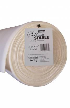 Soft and Stable White 100% Polyester Stabilizer 58in Wide - SS2015-WHT