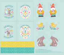 Spring Treats-Easter Bags & Cutouts 36" Panel A587