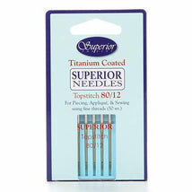 Superior Topstitch Machine Needle Size 80/12 5ct - 1328012