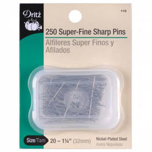 Super Fine Sharp Pin Size 20 - 1 1/4in 250ct 110A